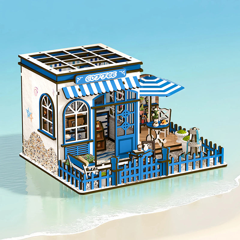 Santorini Sun Coffee DIY Miniature House