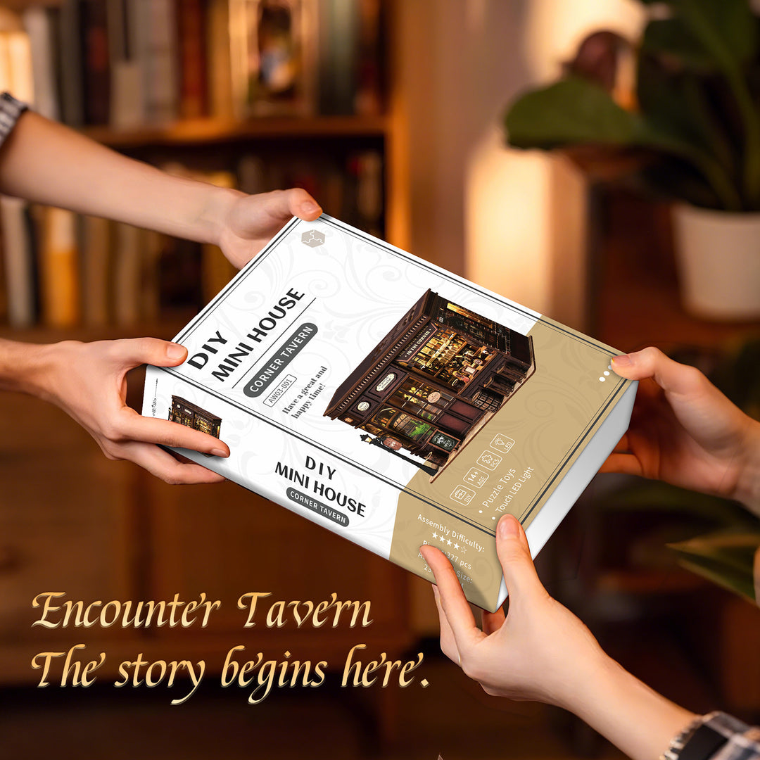 Corner Tavern DIY Miniature House Kit