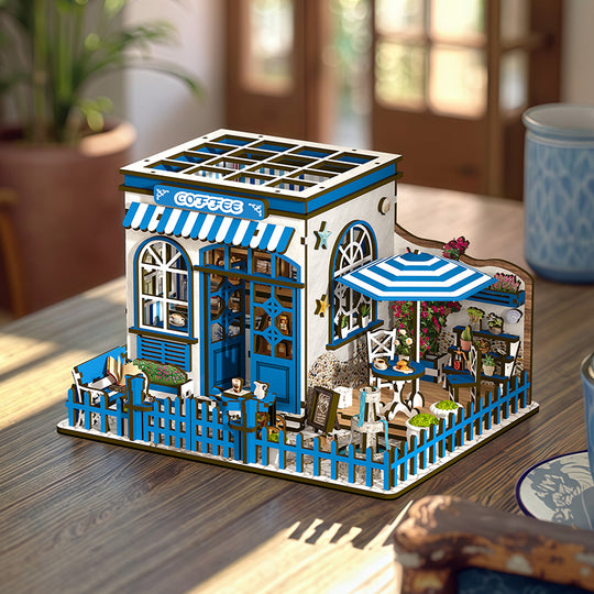 Santorini Sun Coffee DIY Miniature House