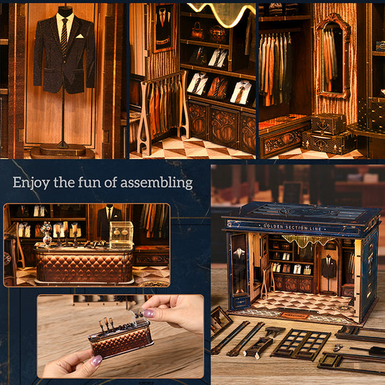 Golden Section Line DIY Miniature House