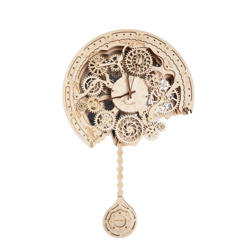 Vintage Gear Pendulum Clock 3D Wooden Puzzle