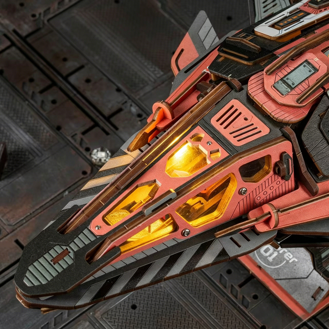Wewowood Explorer01 Starship 3D Wooden Puzzle
