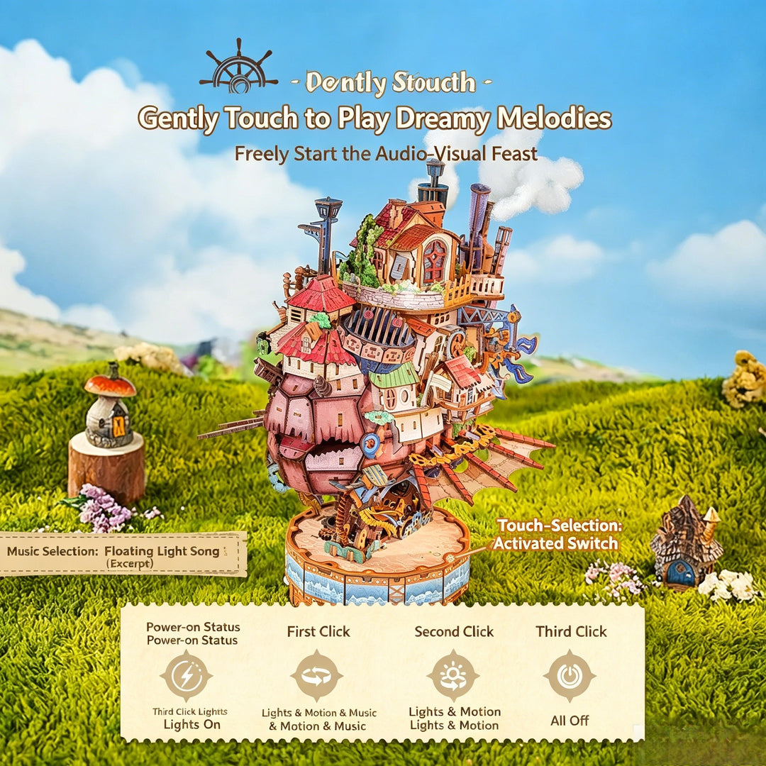 Wewowood Walking Castle 3D Wooden Puzzle