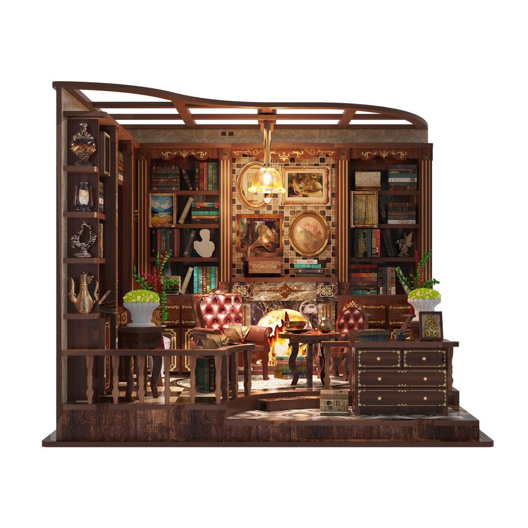 Left Bank Study Room DIY Miniature House Kit