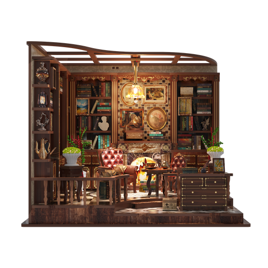 Left Bank Study Room DIY Miniature House Kit