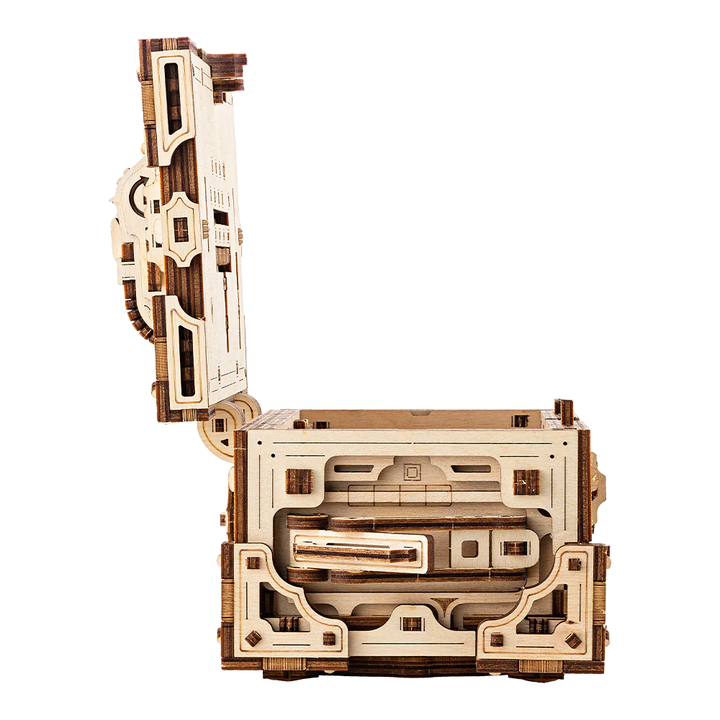 Decrypt the Treasure Box 3D Wooden Puzzle