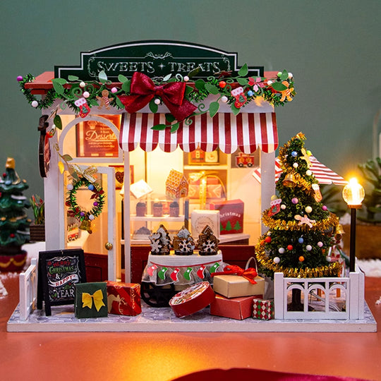 Christmas Sweets Treats DIY Wooden Miniature House