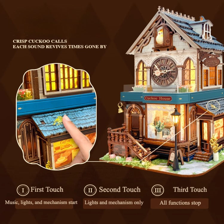 Cuckoo House DIY 3D Wooden Puzzle