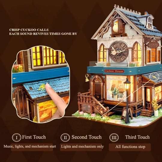 Cuckoo House DIY 3D Wooden Puzzle