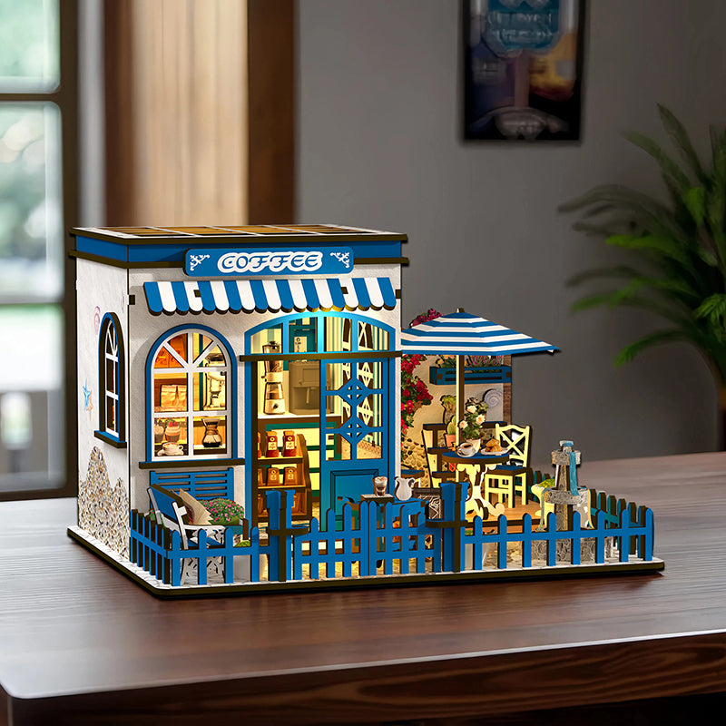 Santorini Sun Coffee DIY Miniature House