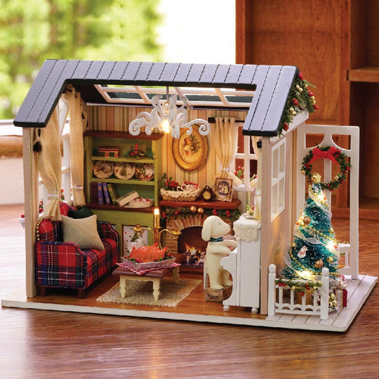 Christmas Times DIY Mini Doll House Kit