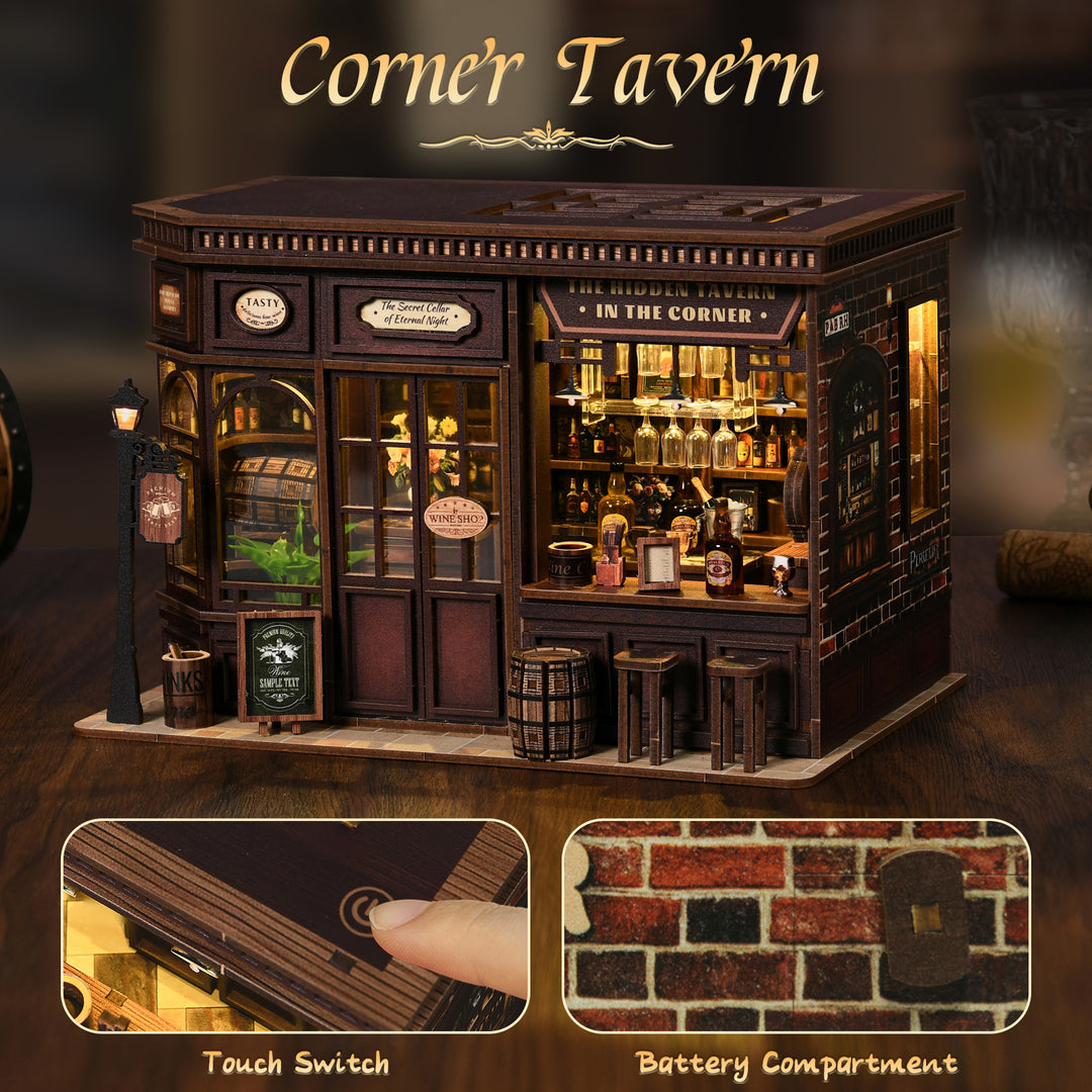 Corner Tavern DIY Miniature House Kit