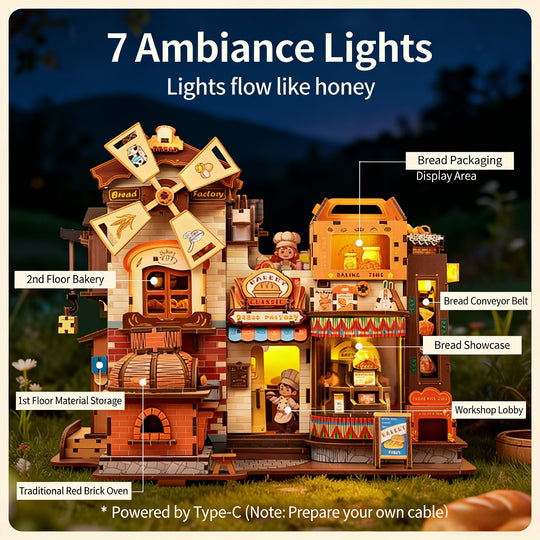 Bread Workshop 3D Wooden Puzzle