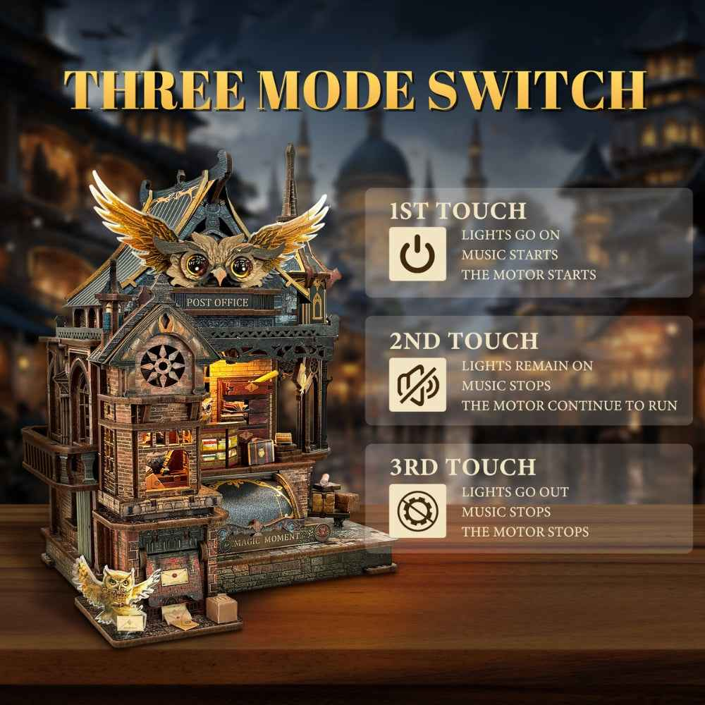 Owl Post Office DIY Miniature House Kit