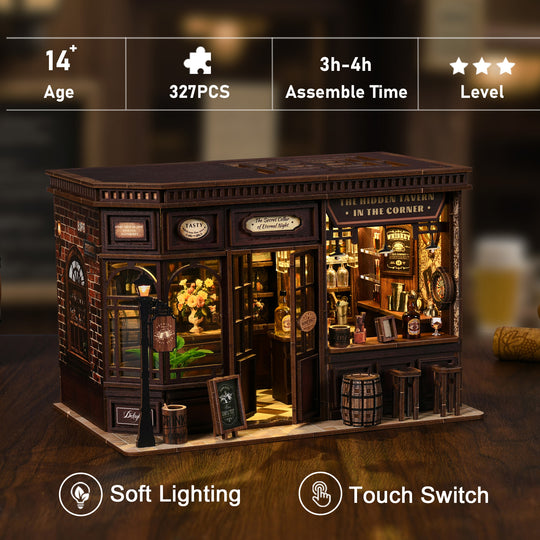 Corner Tavern DIY Miniature House Kit