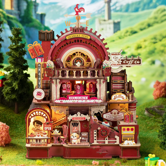 Dessert Time Workshop Mechanical Rotating 3D Wooden Puzzle