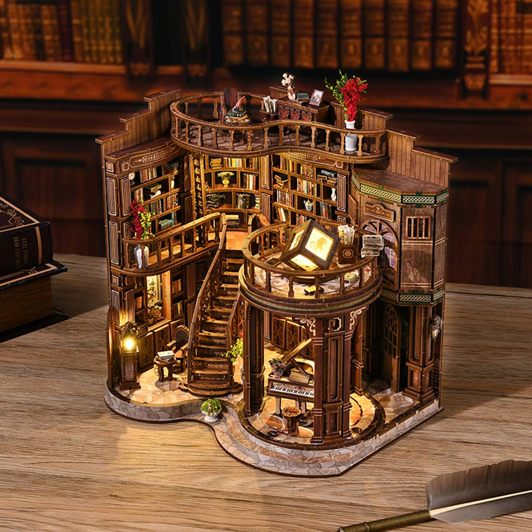 Dreamy Book Hall DIY Miniature Dollhouse Kit