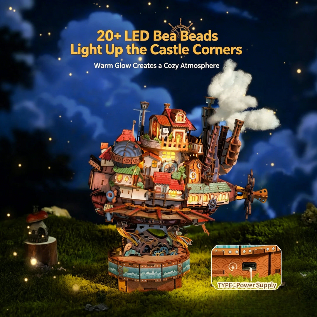 Wewowood Walking Castle 3D Wooden Puzzle
