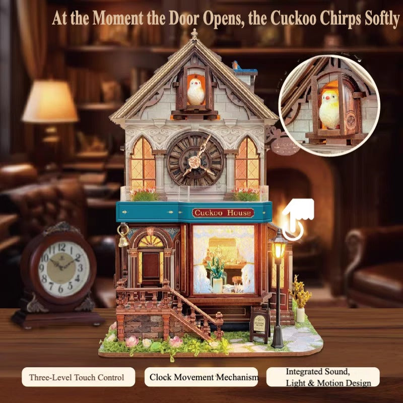 Cuckoo House DIY 3D Wooden Puzzle