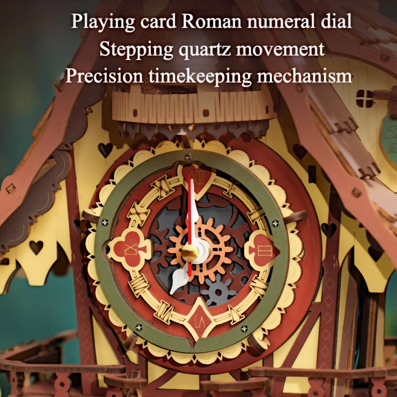 Vintage Cuckoo Clock DIY 3D Wooden Puzzle Kit