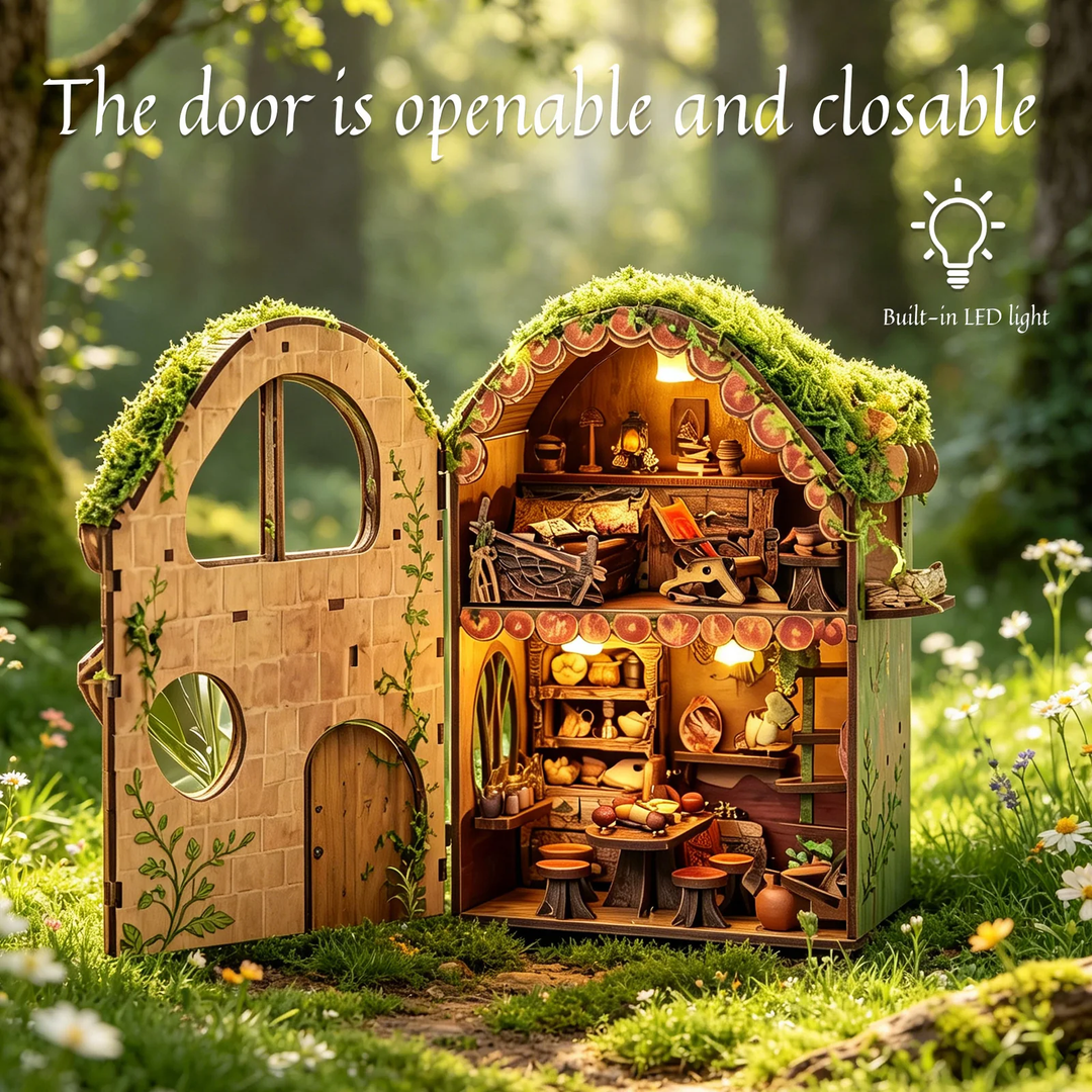 Wewowood Green Vine Cottage DIY Miniature House