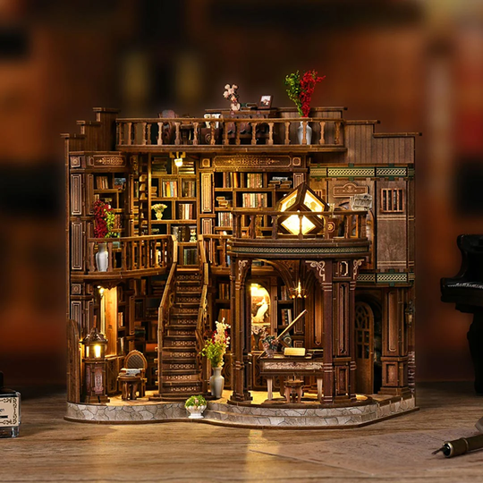 Dreamy Book Hall DIY Miniature Dollhouse Kit