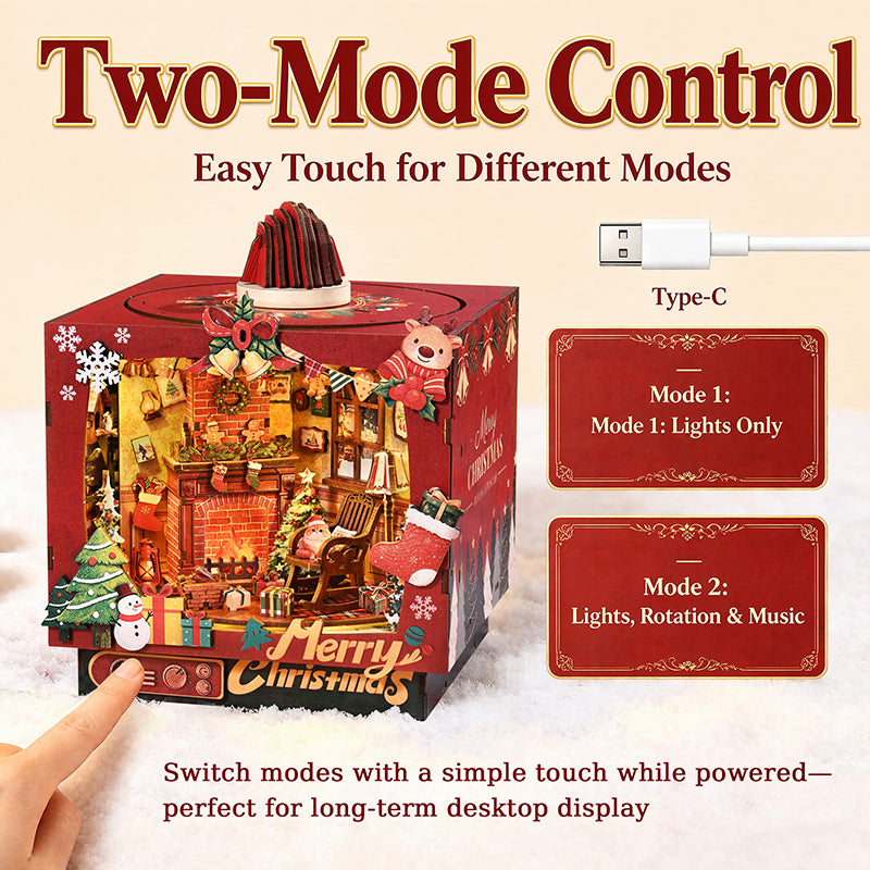 Christmas Triple Scene DIY Book Nook Kit