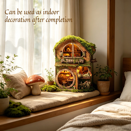 Wewowood Green Vine Cottage DIY Miniature House