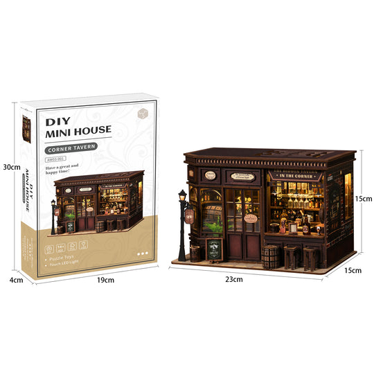 Corner Tavern DIY Miniature House Kit