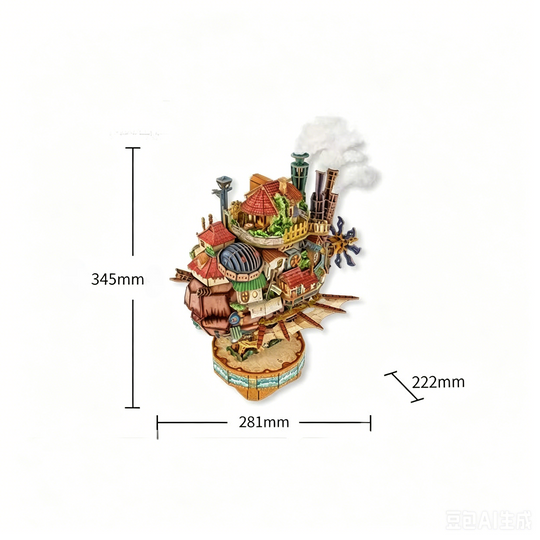 Wewowood Walking Castle 3D Wooden Puzzle