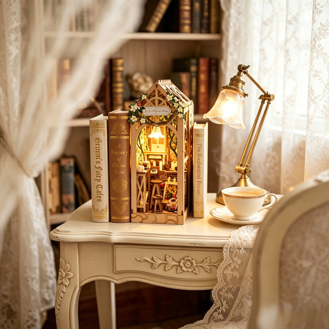 Wewowood Serene Flower House Book Nook Kit