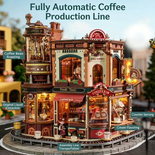 Dreamy Coffee Factory 3D Wooden Puzzle