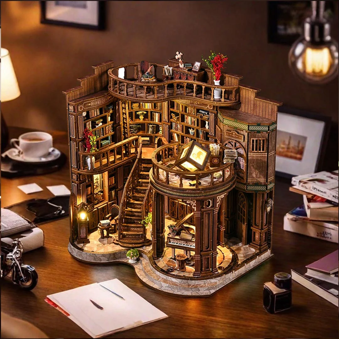 Dreamy Book Hall DIY Miniature Dollhouse Kit
