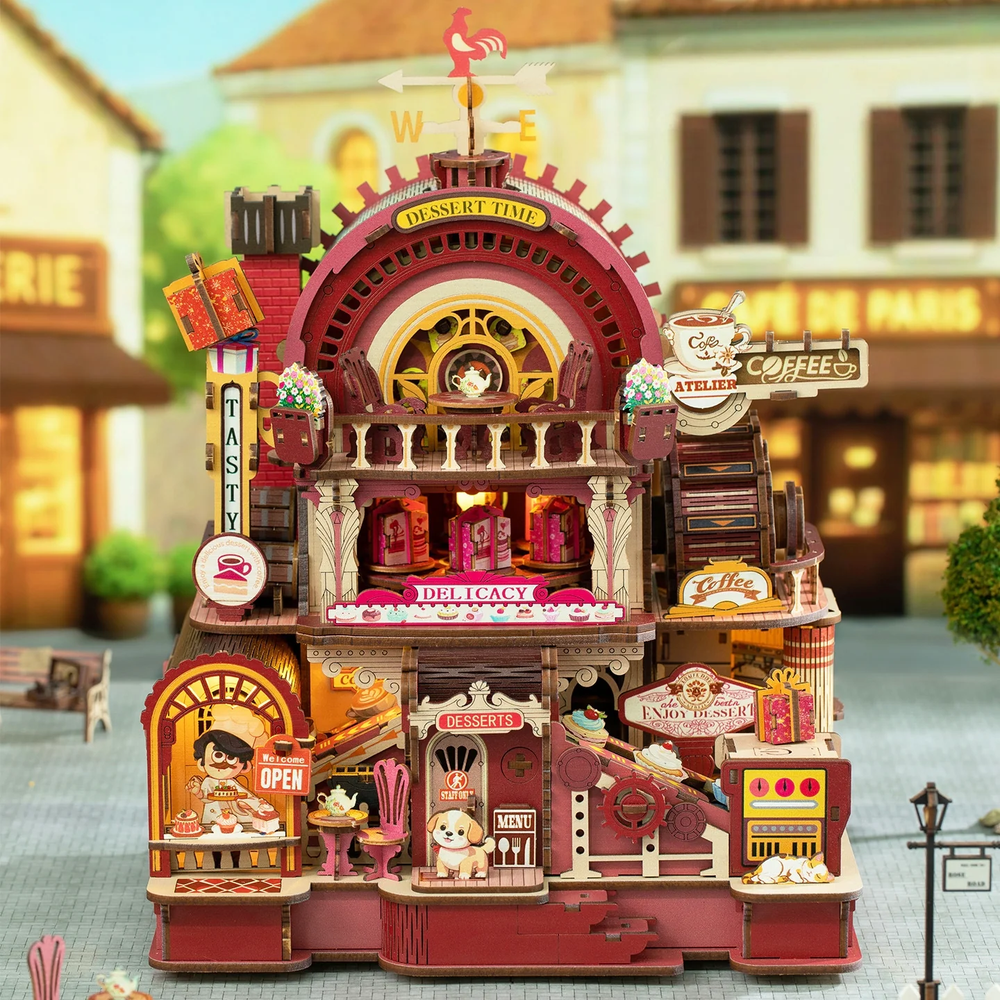 Dessert Time Workshop Mechanical Rotating 3D Wooden Puzzle