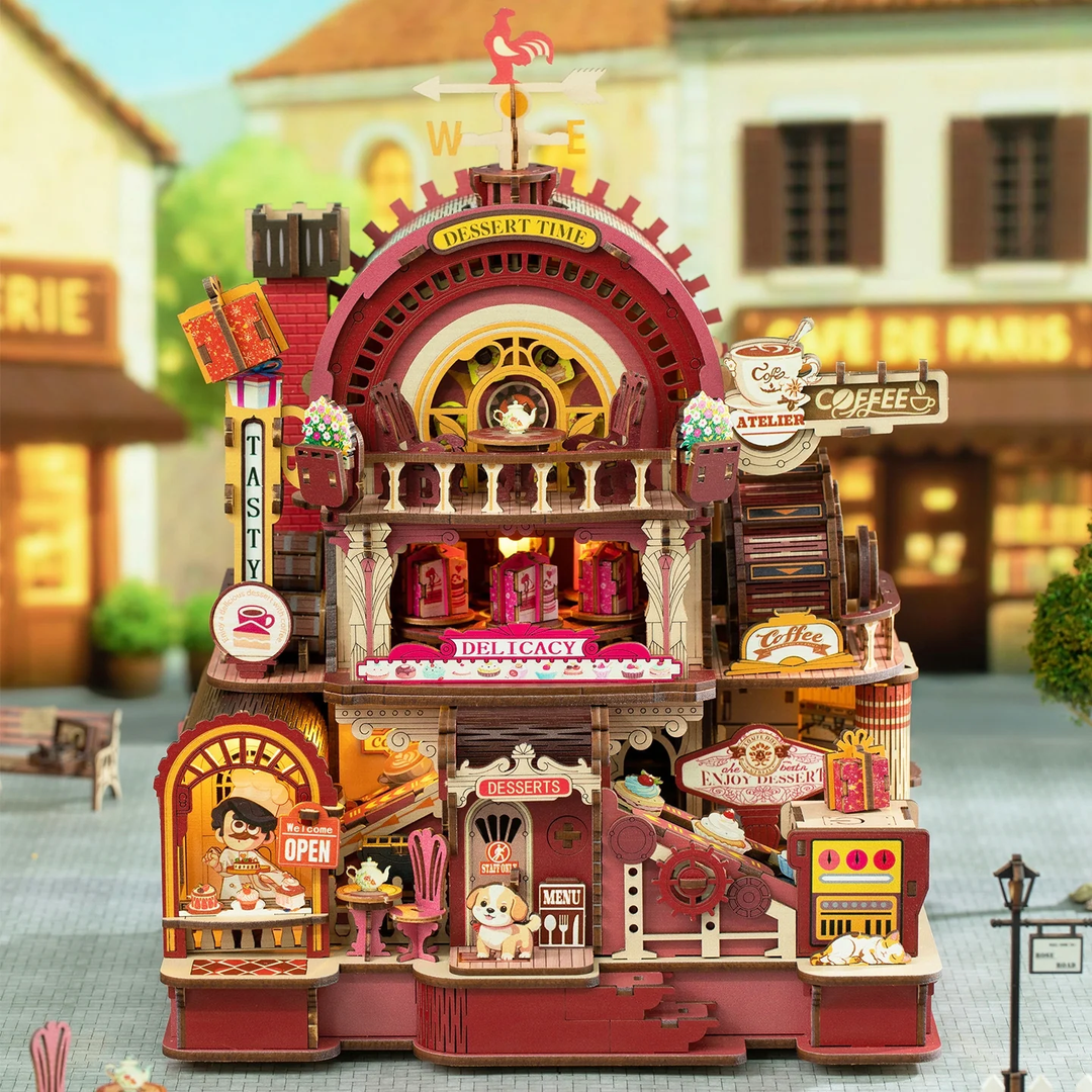 Dessert Time Workshop Mechanical Rotating 3D Wooden Puzzle