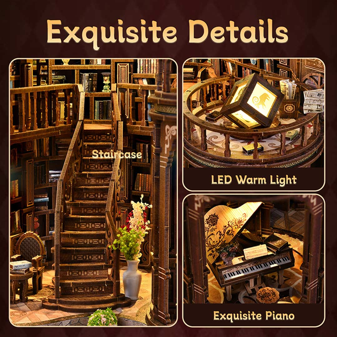 Dreamy Book Hall DIY Miniature Dollhouse Kit