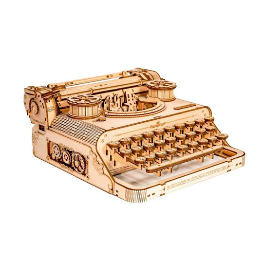 Vintage Mechanical Typewriter 3D Wooden Puzzle