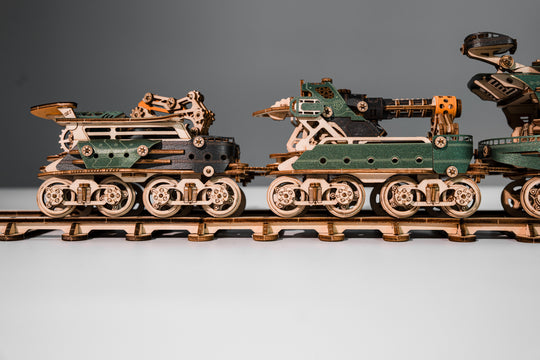 Steampunk Mechanical Gear Train Wooden Model Kit