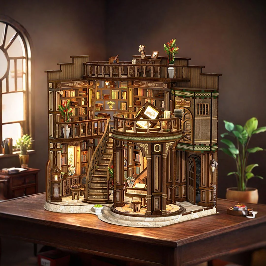 Dreamy Book Hall DIY Miniature Dollhouse Kit