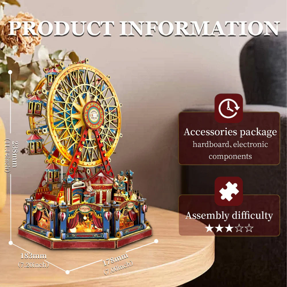 Century Ferris Wheel 3D Wooden Puzzle