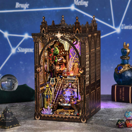 Mystic Zodiac DIY Wooden Book Nook Kit