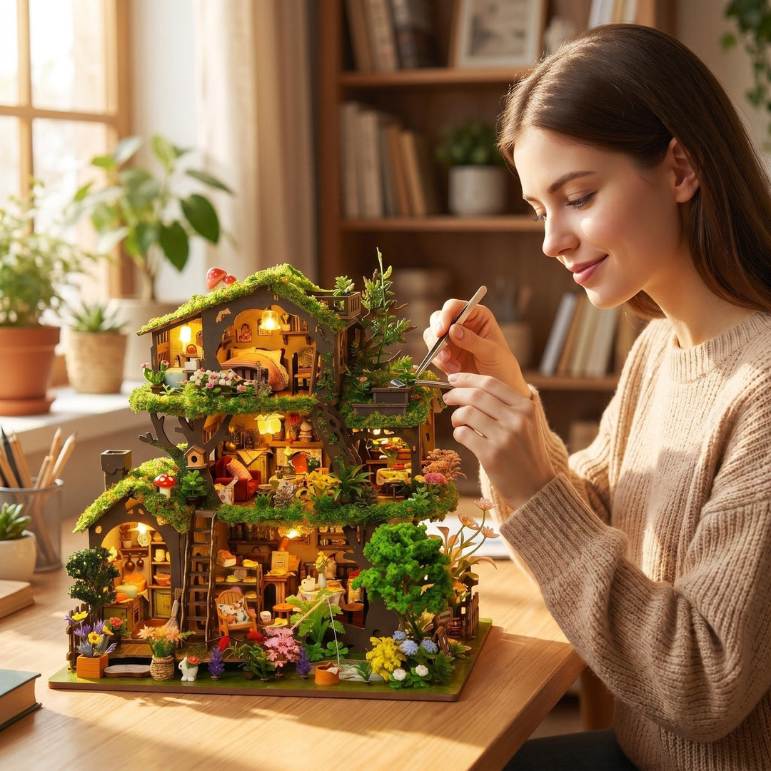 Wewowood Time Treehouse DIY Miniature House Kit