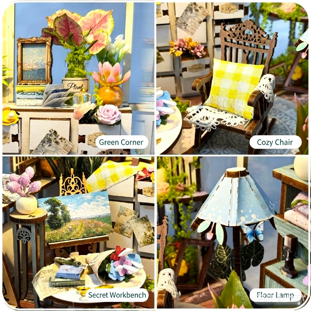 Demi's Flower House DIY Miniature House Kit