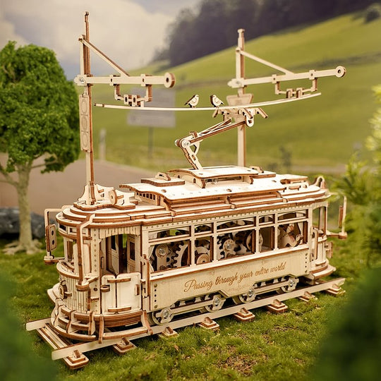 Classic City Tram 3D Wooden Puzzle