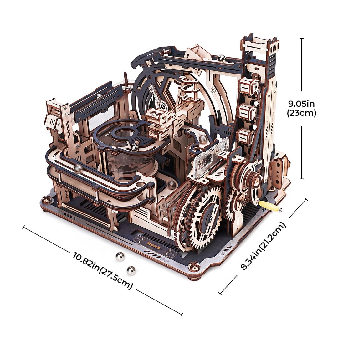 Marble Spaceport Marble Run 3D Wooden Puzzle