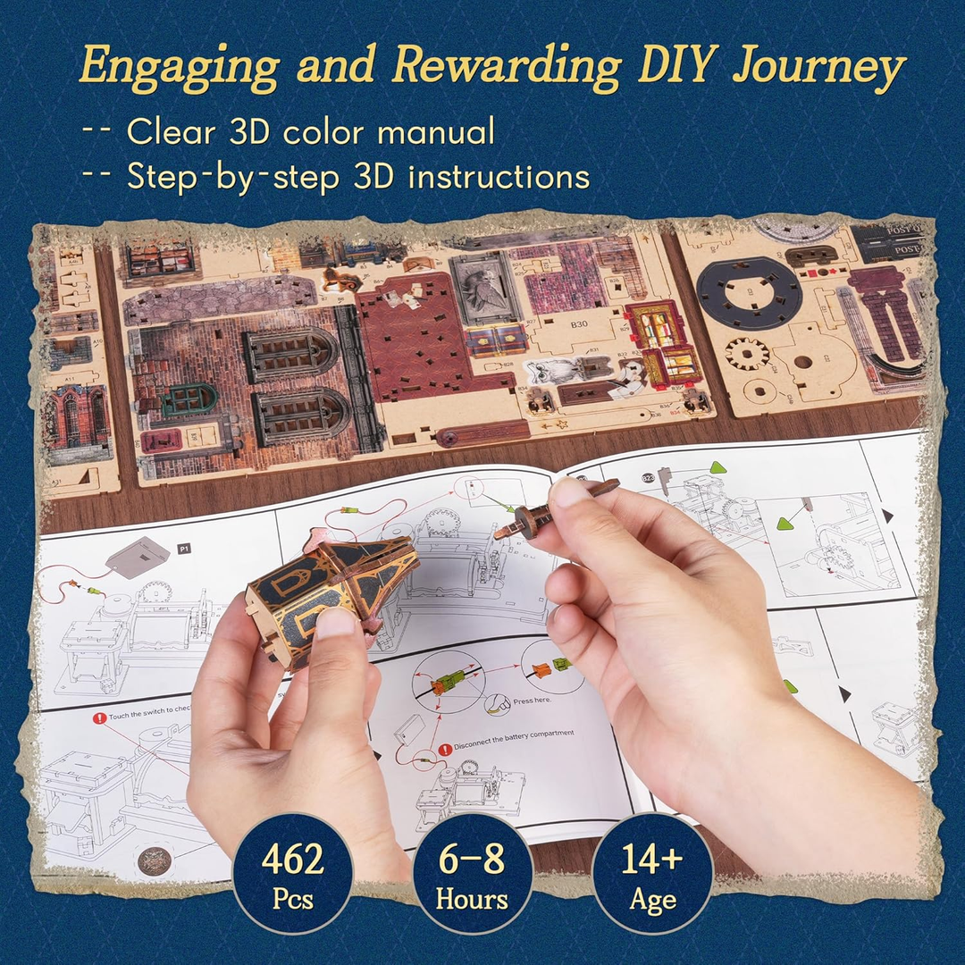 Owl Post Office DIY Miniature House Kit