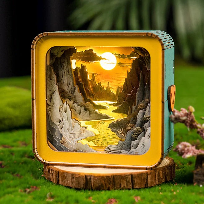 Long River Sunset 3D Wooden Puzzle Kit