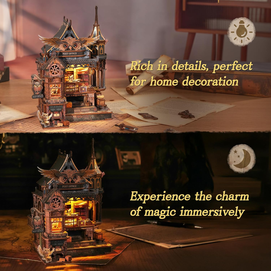Owl Post Office DIY Miniature House Kit