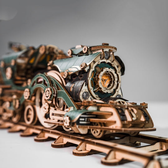 Steampunk Mechanical Gear Train Wooden Model Kit