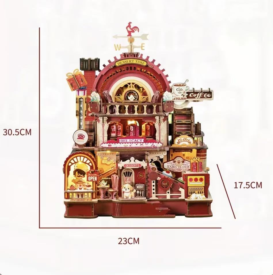 Dessert Time Workshop Mechanical Rotating 3D Wooden Puzzle